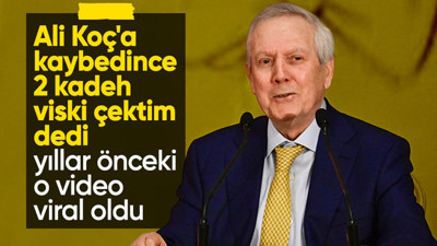 'Ali Koç'a kaybedince 2 kadeh viski çektim' dedi yıllar önceki video viral oldu