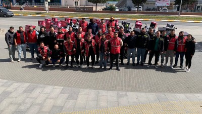 Edirne'de motokuryeler, Ata Emre'nin öldürülmesini kontak kapatarak protesto etti