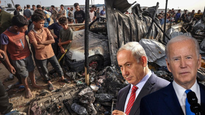 Soykırımcı İsrail masum sivilleri diri diri yaktı! ABD'den skandal açıklama