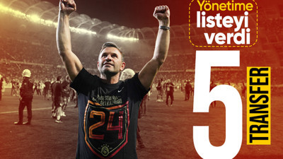 Galatasaray'ın hedefindeki 5 transfer! Okan Buruk listeyi verdi