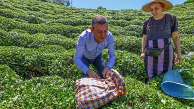Özgür Özel, CHP'de çay topladı