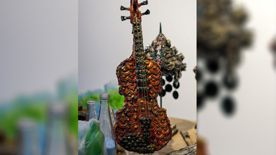 Beyoğlu'nda atık malzemeler geri dönüştürüldü! Sergiye hazırlanıyor