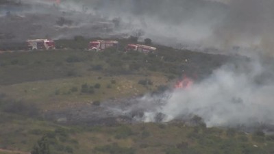 Tuzla Piyade Okulu arazisinde yangın çıktı