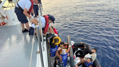 Bodrum'da yakalanan düzensiz göçmenlerden 20'si kurtarıldı