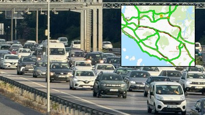 Arife gününde İstanbul çıkışlarında Kurban Bayramı yoğunluğu