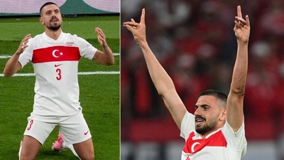 Avusturya'ya 2 gol atan Merih Demiral'dan bozkurt işareti