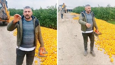 Markette kilosu 100 TL olan limonu satamadığını söyleyip çürümeye bıraktı
