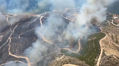 Son Dakika: İzmir Çeşme'de orman yangını! Alevlerin arasında kalan 3 kişi hayatını kaybetti