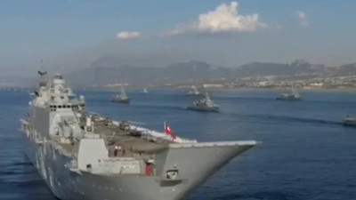 KKTC'de 50 gemiyle geçit töreni yapıldı