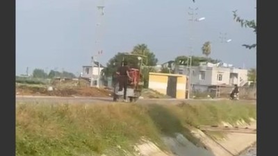 Oğlunu cezalandırmak için beline ip bağlayıp motosikletiyle metrelerce koşturdu