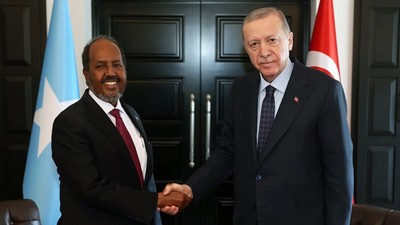 Cumhurbaşkanı Erdoğan, Somali Cumhurbaşkanı Hasan Şeyh Mahmud ile görüştü