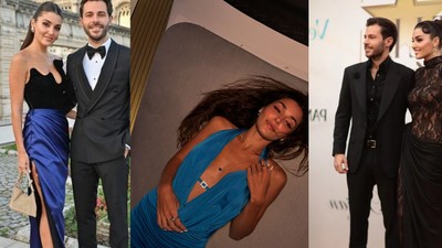 Hande Erçel ve Hakan Sabacı Mikonos'ta aşk tazeliyor! Mavi elbiseli pozları sosyal medyayı karıştırdı