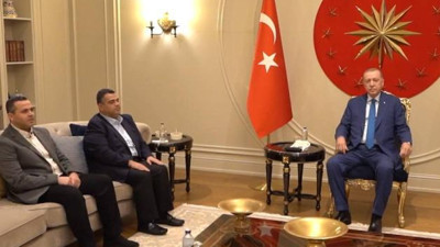 Cumhurbaşkanı Erdoğan, İsmail Haniye'nin oğullarını kabul etti