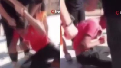 Akran zorbalığının görüntüleri ortaya çıktı: 8 çocuk gözaltında