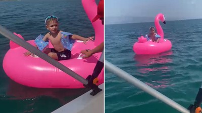Yalova'da deniz simidiyle açıklara sürüklenen çocuk kurtarıldı