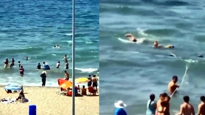 Bartın'da sahilde korku dolu anlar! 5 kişi boğulmaktan son anda kurtuldu