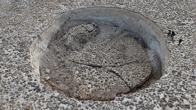 Konya'da 100 metre çapında dev obruk oluştu