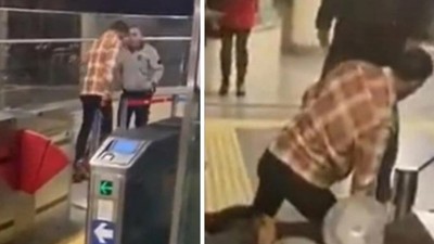 Marmaray istasyonunda bacağından vuruldu: O anlar kameralarda!