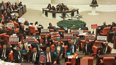 TBMM'de kayyum protestosu: Bakan Yerlikaya’ya dövizli tepki