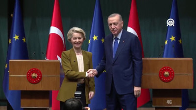 AB Komisyonu Başkanı Ursula von der Leyen'den Cumhurbaşkanı Erdoğan'a ziyaret: Türkiye kilit ülke konumunda