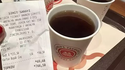 Antalya Havalimanı'nda karton bardak çayın fiyatı 'pes' dedirtti