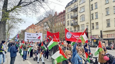 İsveç'te 1 Mayıs gösterisinde Gazze saldırıları protesto edildi