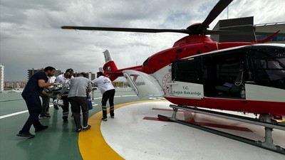Mersin'deki 2 yaşındaki bebek için ambulans helikopter havalandı