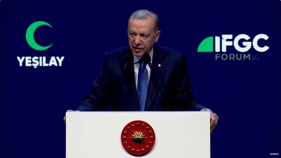 Cumhurbaşkanı Erdoğan'dan Uluslararası Yeşilay Forumu'nda açıklamalar