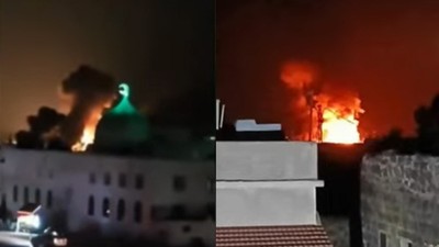 İsrail Suriye'yi havadan vuruyor! Şam, Hama ve Lazkiye'ye bombalı saldırı