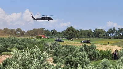 Adana'da jandarmaya ait 'cayrokopter' düştü