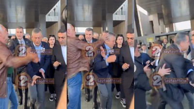 CHP Genel Başkanı Özgür Özel Sırrı Süreyya Önder için düzenlenen tören çıkışında saldırıya uğradı