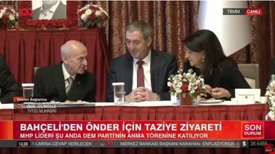 MHP lideri Devlet Bahçeli, Sırrı Süreyya Önder'i anma töreninde