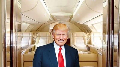 Katar Trump'a 400 milyon dolarlık jet hediye etti: Uçan saray görüntülendi