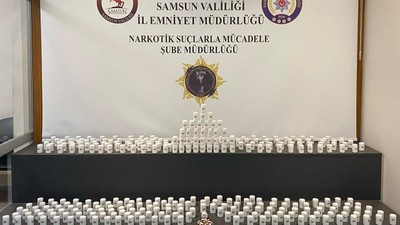 Samsun'da 14 bin 408 adet uyuşturucu hap ele geçirildi