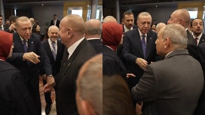 Tiran'da dikkat çeken anlar: Cumhurbaşkanı Erdoğan Aliyev ve Paşinyan'la sohbet etti