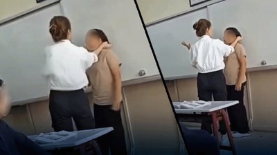 İstanbul'da okulda skandal: Öğrenciye şiddet uygulayan öğretmen kamerada