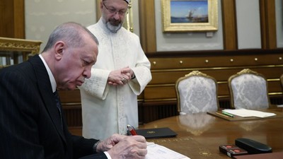 Cumhurbaşkanı Erdoğan'dan Türkiye Diyanet Vakfına kurban bağışı