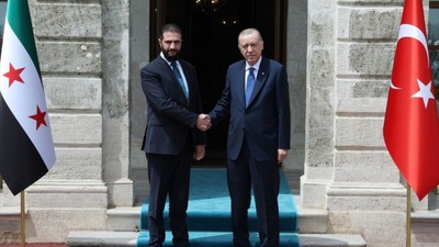 Cumhurbaşkanı Erdoğan, Şara ile bir araya geldi
