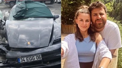 Oğuz Murat Aci'nin hayatını kaybettiği kazanın yeni görüntüleri ortaya çıktı