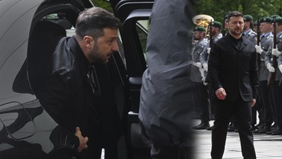 Zelenski aylar sonra Almanya ziyaretinde takım giydi