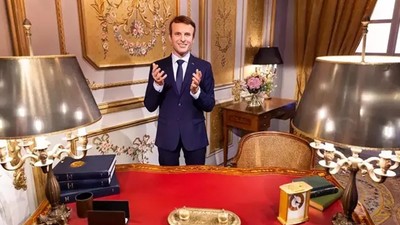 Emmanuel Macron'un bal mumu heykeli çalındı