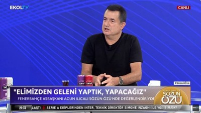 Fenerbahçe Asbaşkanı Acun Ilıcalı: Karşı taraf pislik çukuru