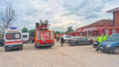 Tokat'ta lisede yangın: Öğrenciler tahliye edildi