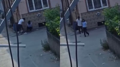 Tartıştığı kadını yol ortasında sürükledi, herkes camdan izledi