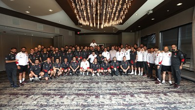 A Milli Futbol Takımı'nda geleneksel bayramlaşma töreni gerçekleştirildi