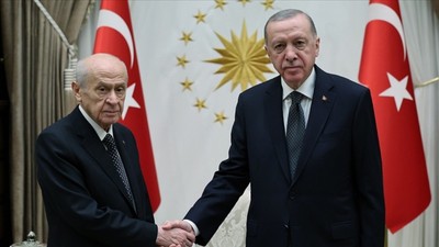 Cumhurbaşkanı Erdoğan, MHP lideri Bahçeli ile görüştü