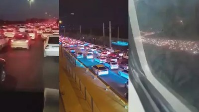 Tahran'dan göç başladı! Kilometrelerce kuyruk