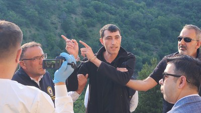 Canlı yayında cinayeti itiraf eden şüpheli olay yerine getirildi