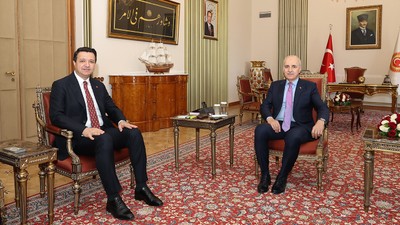 TBMM Başkanı Kurtulmuş, Arıkan'ı kabul etti