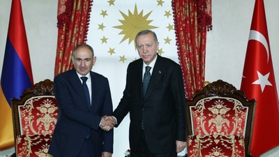 Cumhurbaşkanı Erdoğan, Ermenistan Başbakanı Paşinyan'ı kabul etti